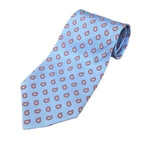 Vintage Valentino Silk Tie Gray Patterned Made In Italy‎